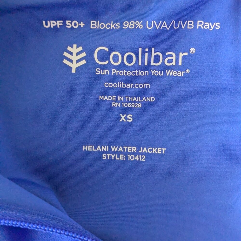 Coolibar Helani Water Jacket UPF 50+  Size XS NWT - Picture 6 of 6